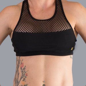 VULL SPORT - HIGH WIRE MESH SPORTS BRA (Black)